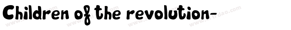 Children of the revolution字体转换